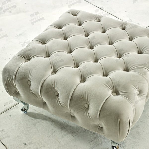 Upholstered Spanish Footstool